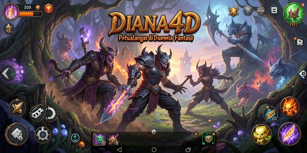 Screenshot gameplay DIANA4D menunjukkan petualangan seru dan eksplorasi mendalam.