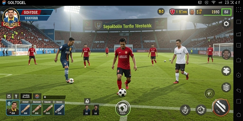 Tampilan menarik dari gameplay GOLTOGEL yang penuh aksi sepakbola.