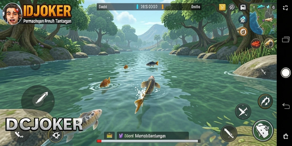 Gameplay memancing yang mendebarkan dan menantang di IDCJOKER.