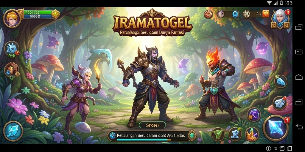 Tampilan screenshot utama IRAMATOGEL yang menampilkan gameplay petualangan.