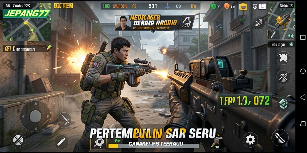 Tampilan gameplay mendebarkan di JEPANG77 dengan aksi seru.