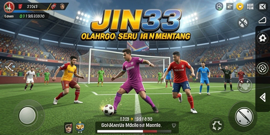 Tampilan gameplay menarik dari JIN33 dengan aksi olahraga seru.