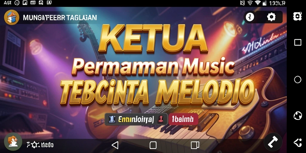 Tampilan gameplay KETUA yang penuh warna dan interaktif.
