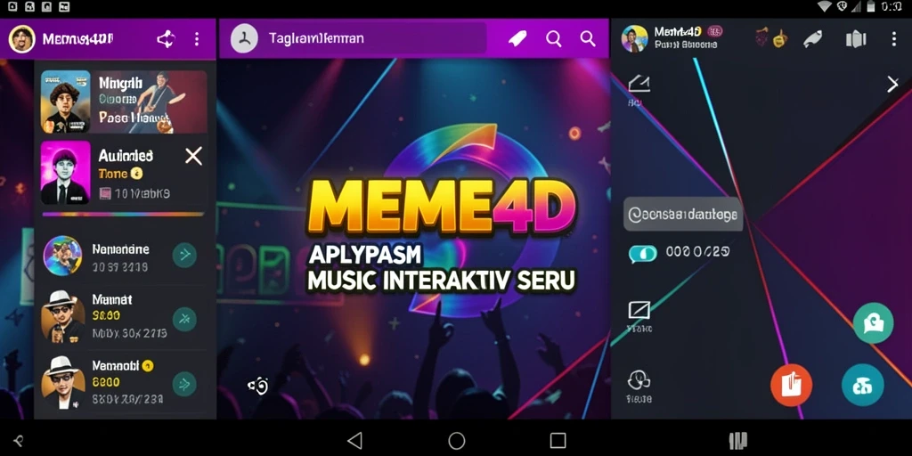 Tampilan gameplay interaktif dari MEME4D yang seru dan penuh warna.