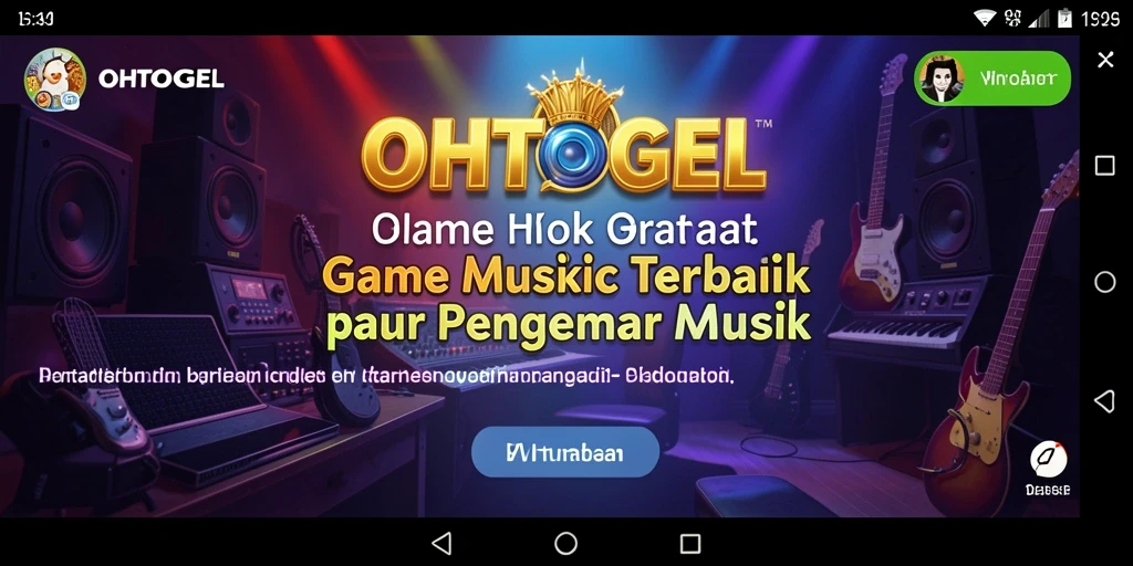 Tampilan utama OHTOGEL dengan gameplay musik yang seru.