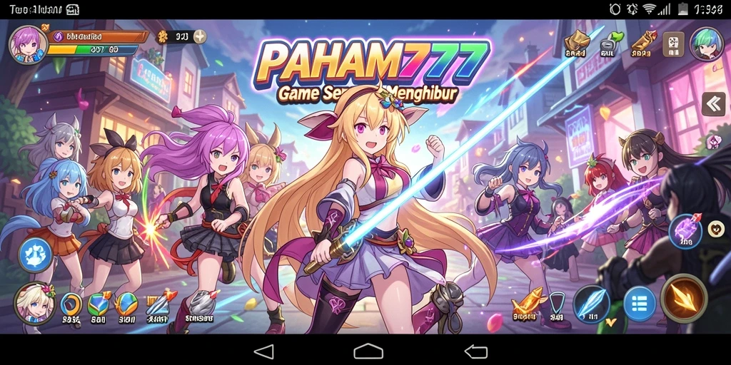Tampilan gameplay seru di dunia Anime PAHAM777.