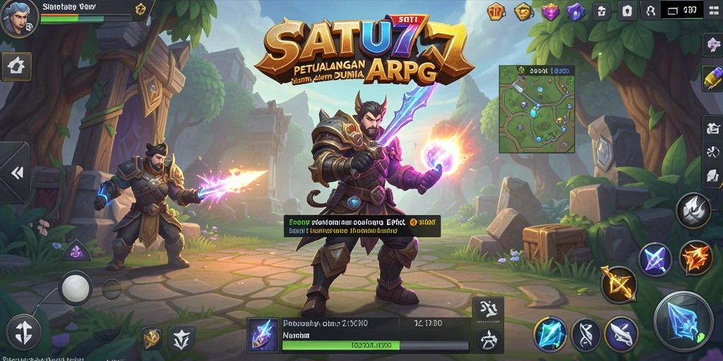 Tampilan gameplay menegangkan dalam pertempuran ARPG.