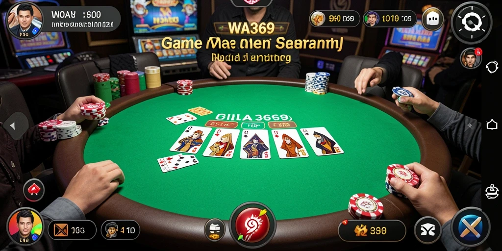 Menampilkan gameplay Poker yang intens dan seru.